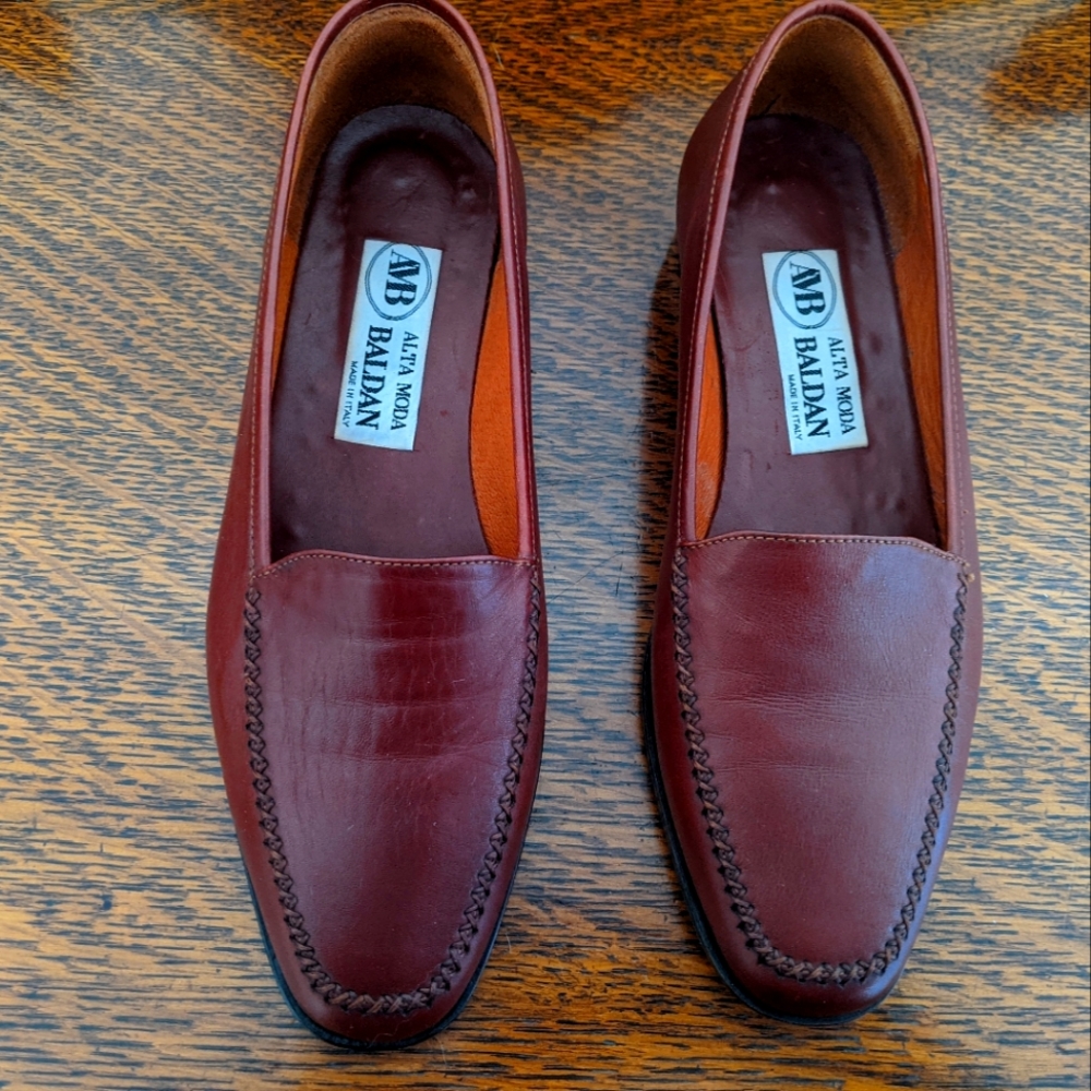 Baldan brown leather loafers